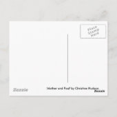 Briefkaart van moeder en dier (Achterkant)