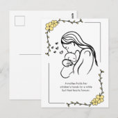 Briefkaart van moederliefdesofferte (Voorkant / Achterkant)