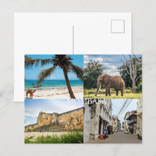 Briefkaart van Mombasa
