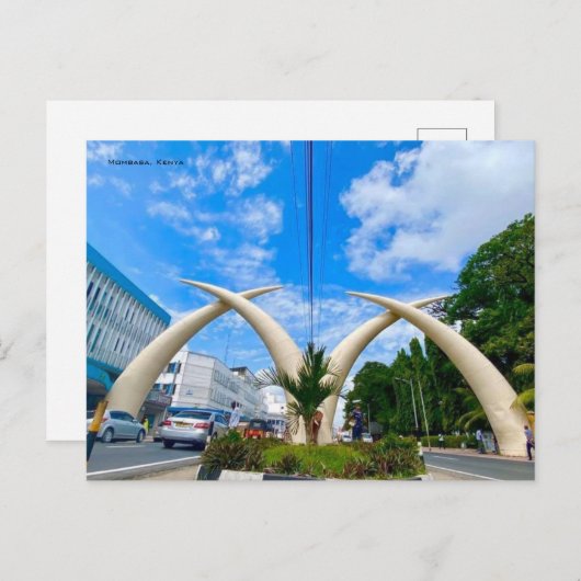 Briefkaart van Mombasa (Voorkant / Achterkant)
