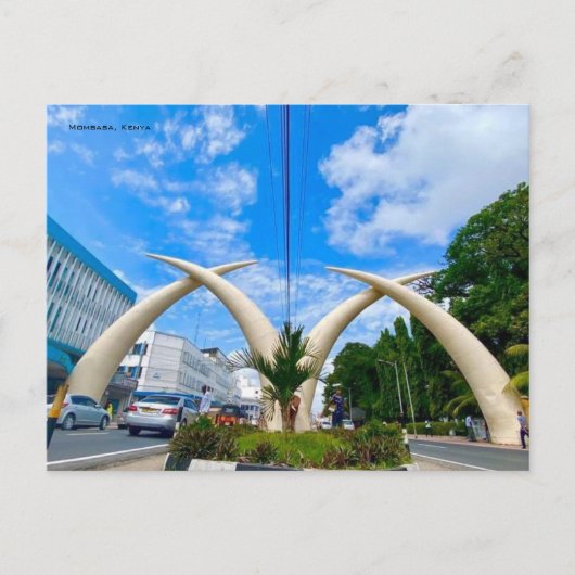Briefkaart van Mombasa (Voorkant)