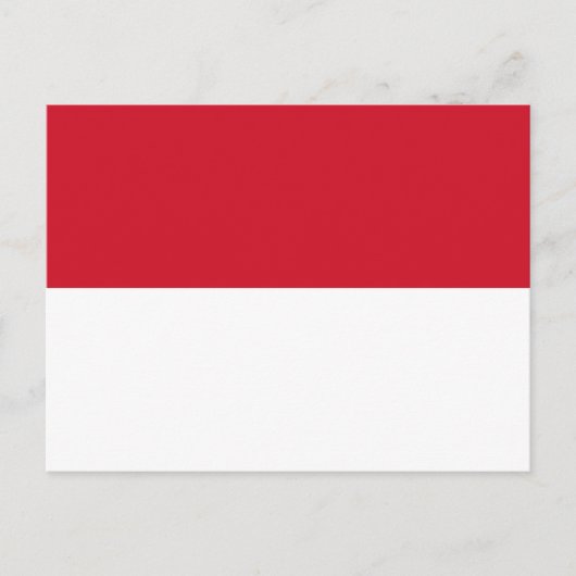 Briefkaart van Monaco-vlag (Voorkant)