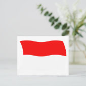 Briefkaart van Monaco-vlag (Staand voorkant)