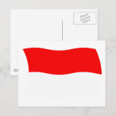 Briefkaart van Monaco-vlag (Voorkant / Achterkant)