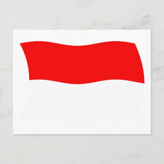 Briefkaart van Monaco-vlag (Voorkant)