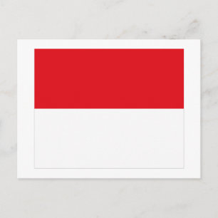 Briefkaart van Monaco-vlag
