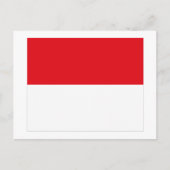 Briefkaart van Monaco-vlag (Voorkant)