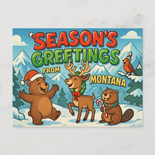 BRIEFKAART VAN MONTANA (Voorkant)