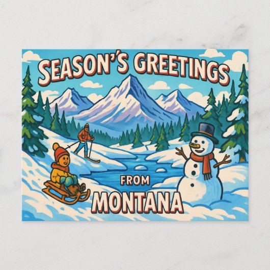 BRIEFKAART VAN MONTANA (Voorkant)