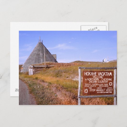 Briefkaart van Montana Cheyenne (Voorkant / Achterkant)