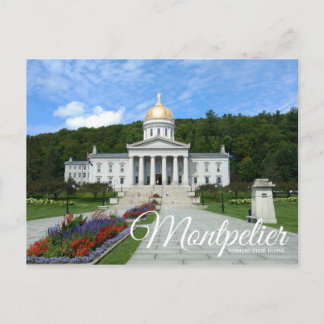 Briefkaart van Montpelier Vermont State House