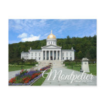 Briefkaart van Montpelier Vermont State House