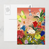 Briefkaart van mooie tuin (Voorkant / Achterkant)