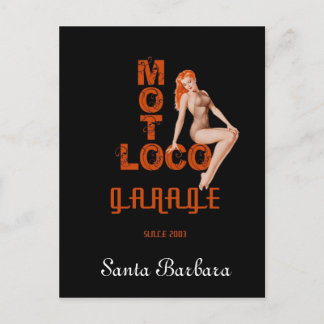 Briefkaart van Moto Loco "Santa Barbara"