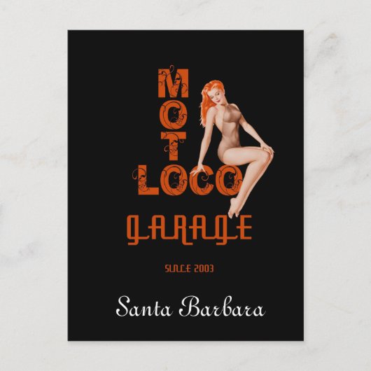 Briefkaart van Moto Loco "Santa Barbara" (Voorkant)