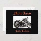 Briefkaart van Moto Loco Santa Barbara" (Voorkant / Achterkant)