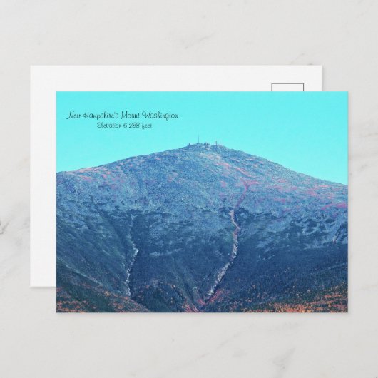 Briefkaart van Mount Washington (Voorkant / Achterkant)