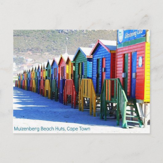 Briefkaart van Muizenberg, Cape Town, Zuid-Afrika (Voorkant)