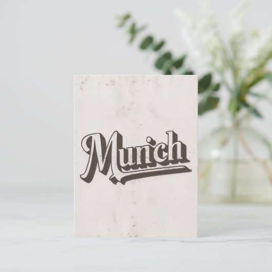 briefkaart van München (Staand voorkant)