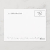 Briefkaart van mystieke paarden (Achterkant)