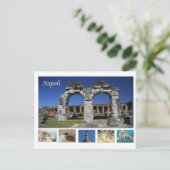 Briefkaart van Napels, Italië (Staand voorkant)
