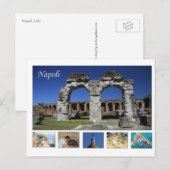 Briefkaart van Napels, Italië (Voorkant / Achterkant)