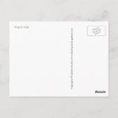 Briefkaart van Napels, Italië (Achterkant)