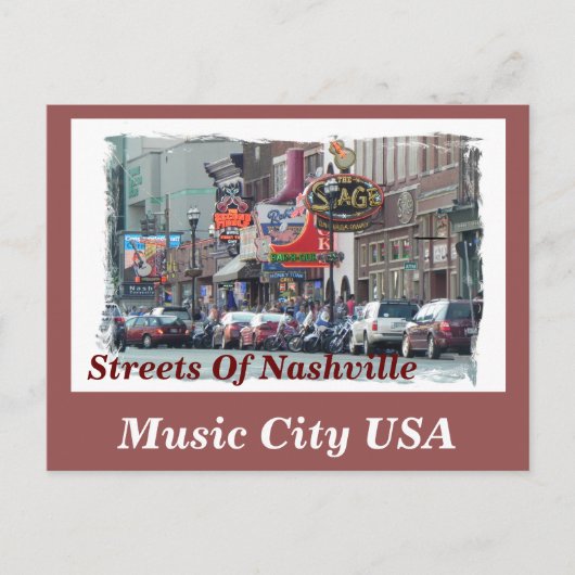 Briefkaart van Nashville (Voorkant)