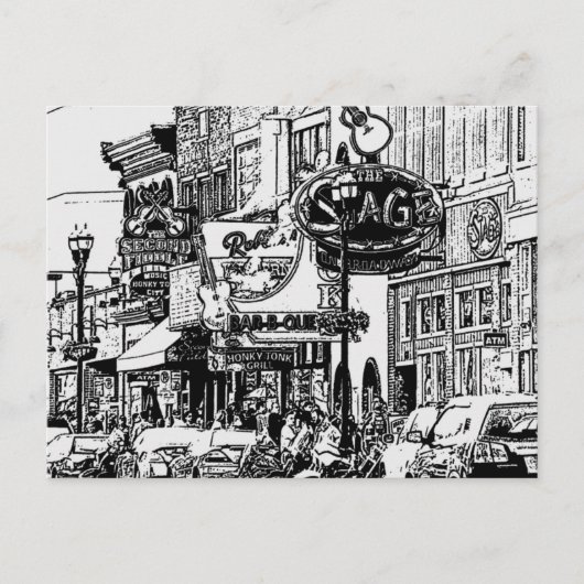 Briefkaart van Nashville (Voorkant)