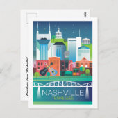 Briefkaart van Nashville (Voorkant / Achterkant)