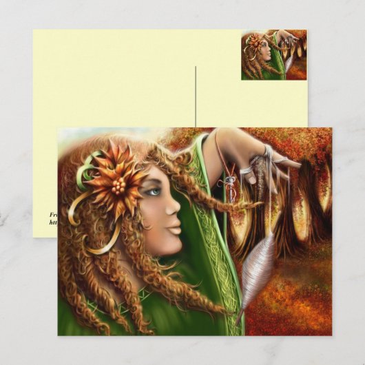 Briefkaart van Nellis Eketorp (Voorkant / Achterkant)