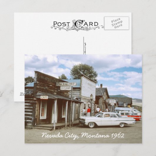 Briefkaart van Nevada City Montana (Voorkant / Achterkant)