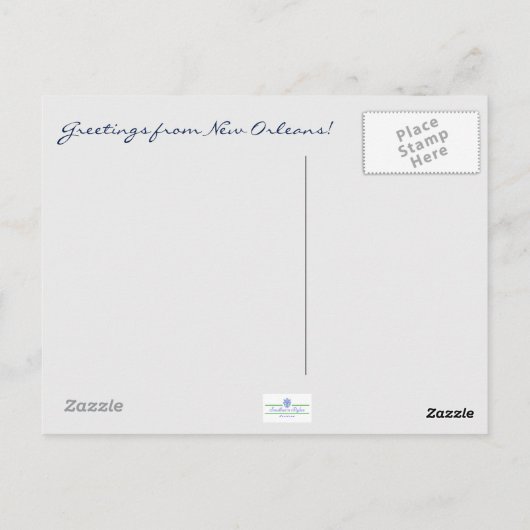  Briefkaart van New Orleans (Achterkant)