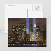 Briefkaart van New York (Voorkant / Achterkant)