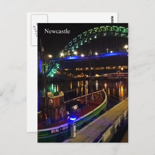 Briefkaart van Newcastle (Voorkant / Achterkant)