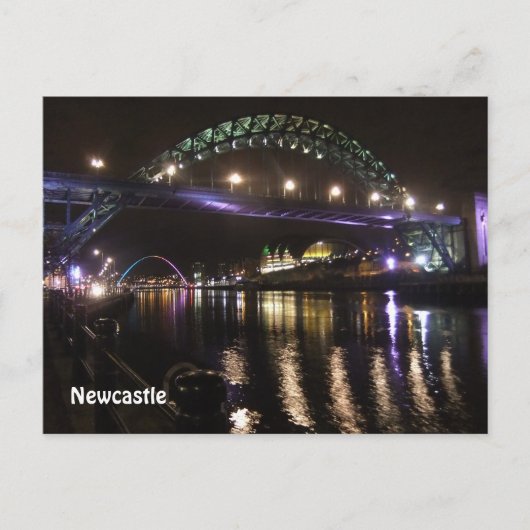 Briefkaart van Newcastle (Voorkant)