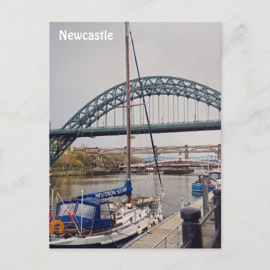 Briefkaart van Newcastle (Voorkant)