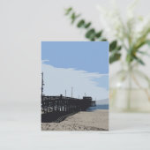 Briefkaart van Newport strand pier (Staand voorkant)