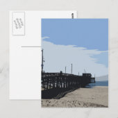 Briefkaart van Newport strand pier (Voorkant / Achterkant)