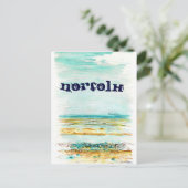 Briefkaart van Norfolk (Staand voorkant)