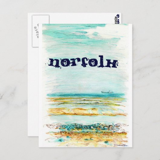 Briefkaart van Norfolk (Voorkant / Achterkant)