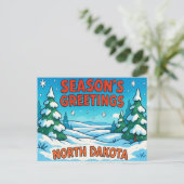 BRIEFKAART VAN NORTH DAKOTA (Staand voorkant)