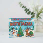 BRIEFKAART VAN NORTH DAKOTA (Staand voorkant)