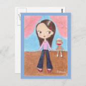 Briefkaart van Ohanami (cherry blossom) (Voorkant / Achterkant)