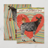 BRIEFKAART VAN OKAPI & OWL VALENTIJNS (Voorkant / Achterkant)