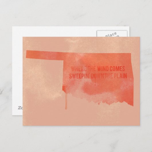 BRIEFKAART VAN OKLAHOMA (Voorkant / Achterkant)