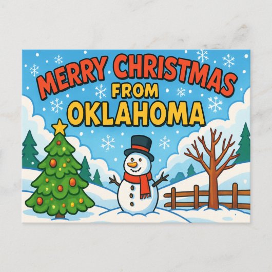 BRIEFKAART VAN OKLAHOMA (Voorkant)