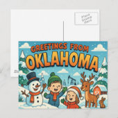 BRIEFKAART VAN OKLAHOMA (Voorkant / Achterkant)
