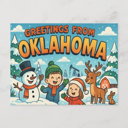 BRIEFKAART VAN OKLAHOMA (Voorkant)