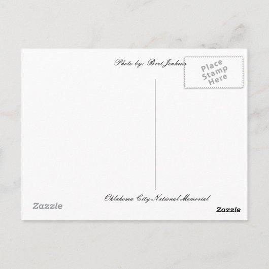 briefkaart van Oklahoma City (Achterkant)